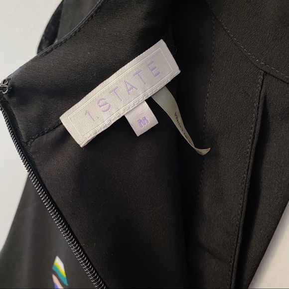 1. State Black Geometric Shift Dress - Picture 5 of 8